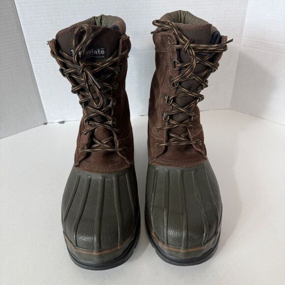 ROCKY Men’s Thinsulate Steel Shank Hunting Winter Snow Duck Boots Men's Size 10 - Picture 2 of 10